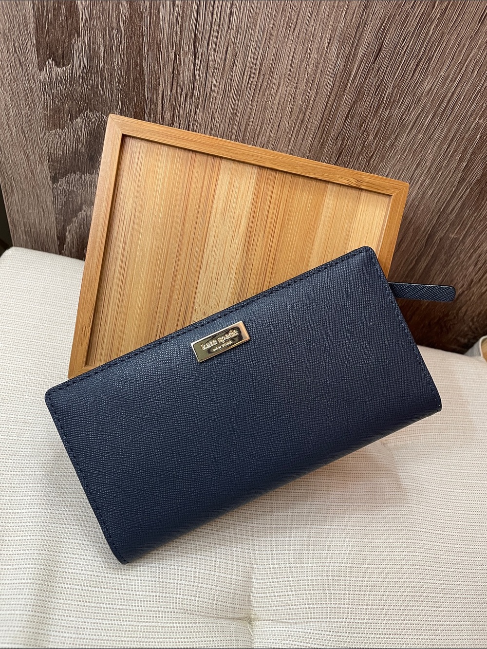 Kate Spade Laurel Way Stacy Large Wallet in Oceano